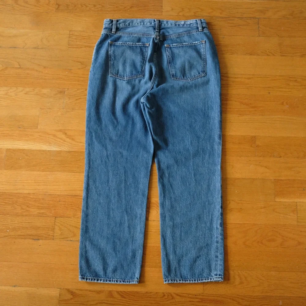 Favorite Daughter The Otto High Rise Boyfriend Ankle Jean Havana Blue Denim 32